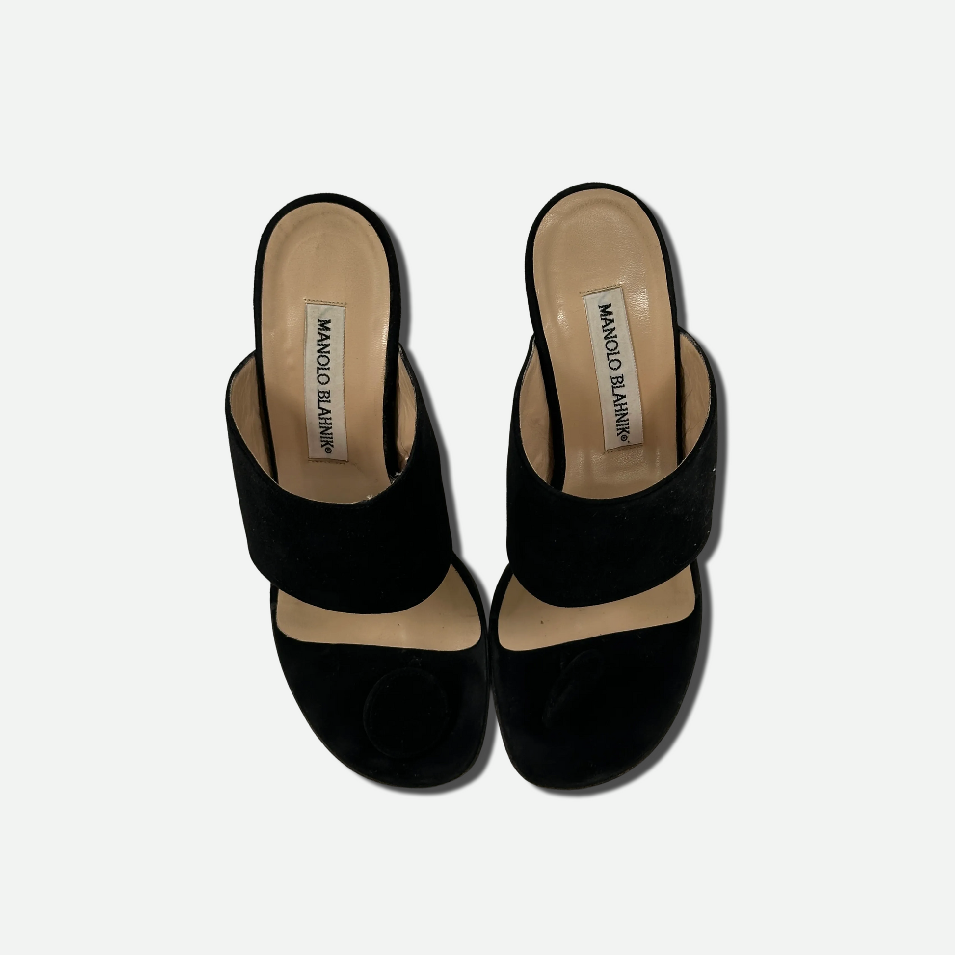Manolo Blahnik Vintage Suede Pumps