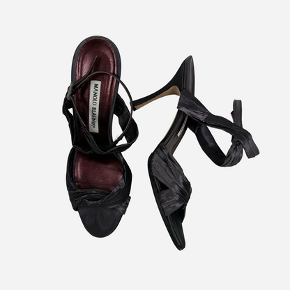 Manolo Blahnik Vintage Satin Heels
