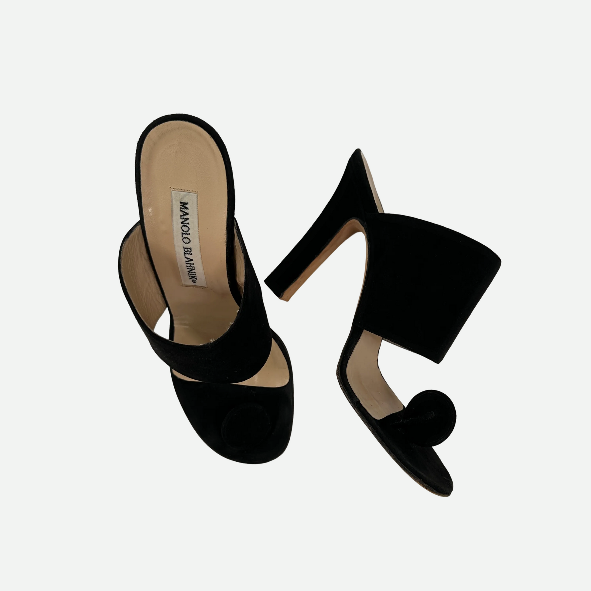 Manolo Blahnik Vintage Suede Pumps